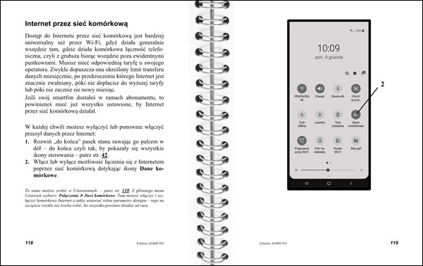 Instrukcja telefonów Samsung strony 118-119