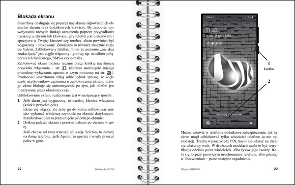 Instrukcja telefonów Samsung strony 22-23