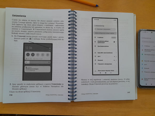 instrukcja smartfona strony 116-117