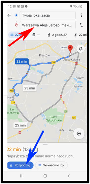 Nawigacja GPS w Androidzie